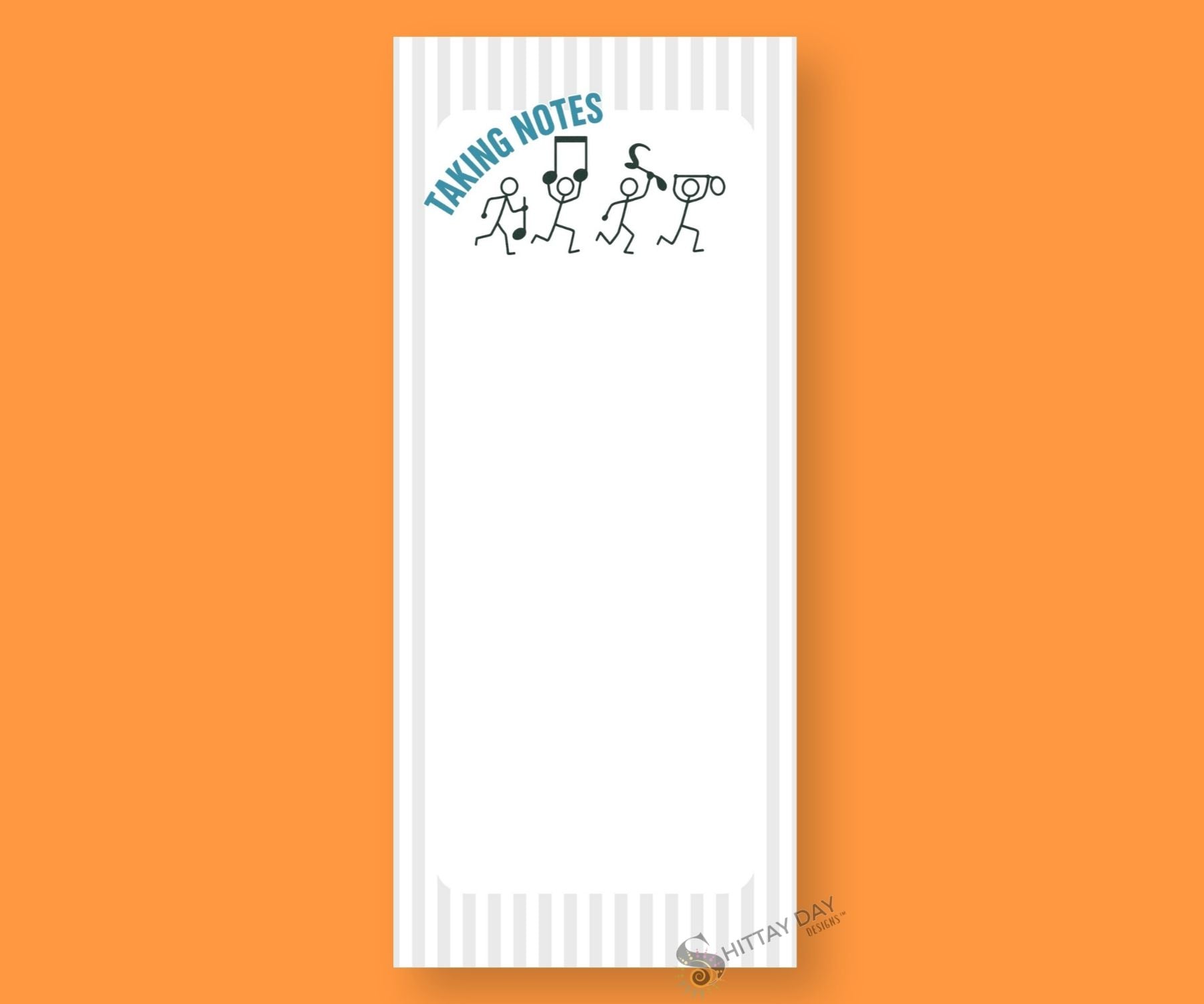 TAKING NOTES FUNNY STEALING MUSIC NOTES NOTEPAD WITH MAGNET OPTION