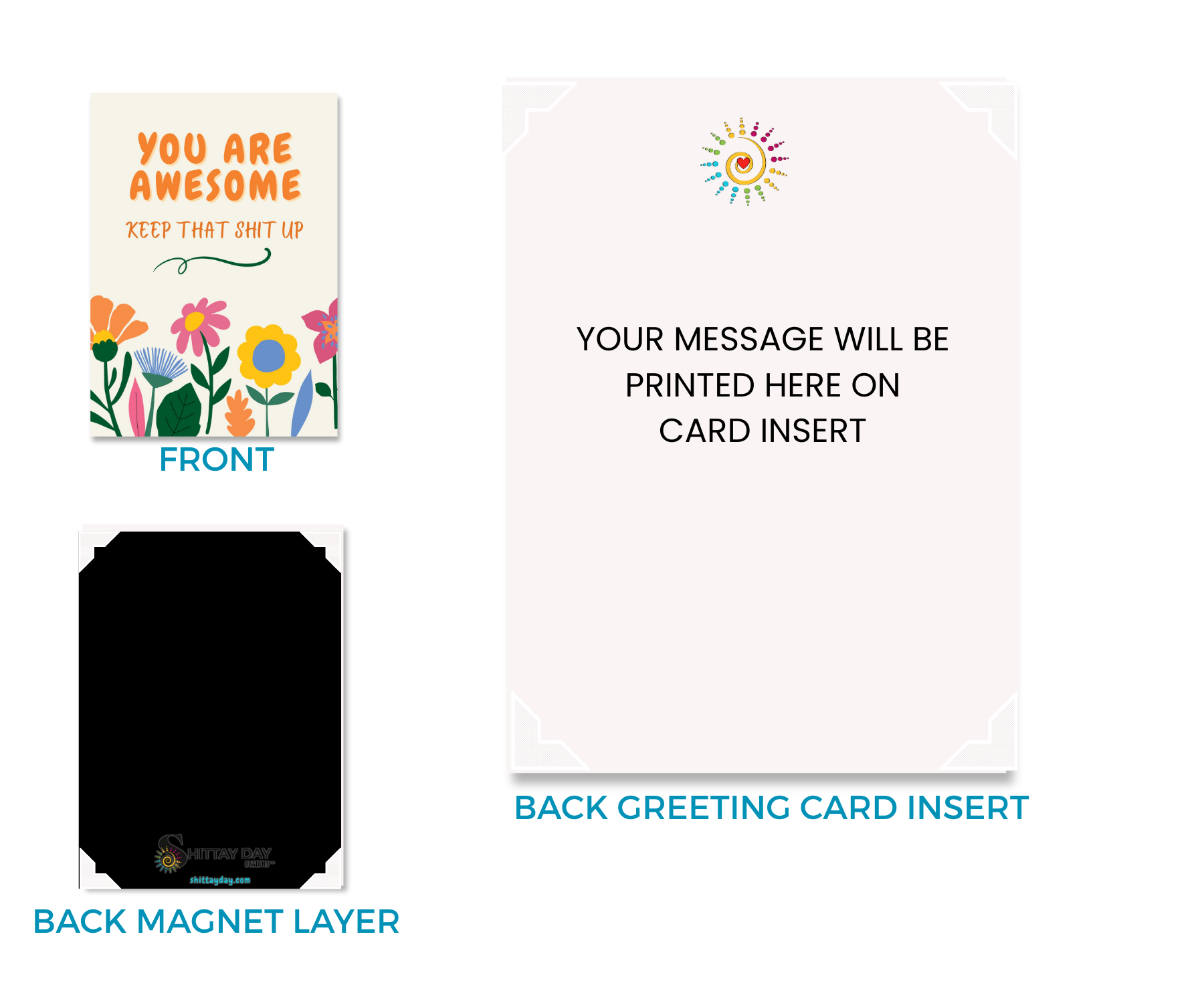 YOU'RE AWESOME-KEEP THAT SH*T UP CARDSIGN GREETINGS